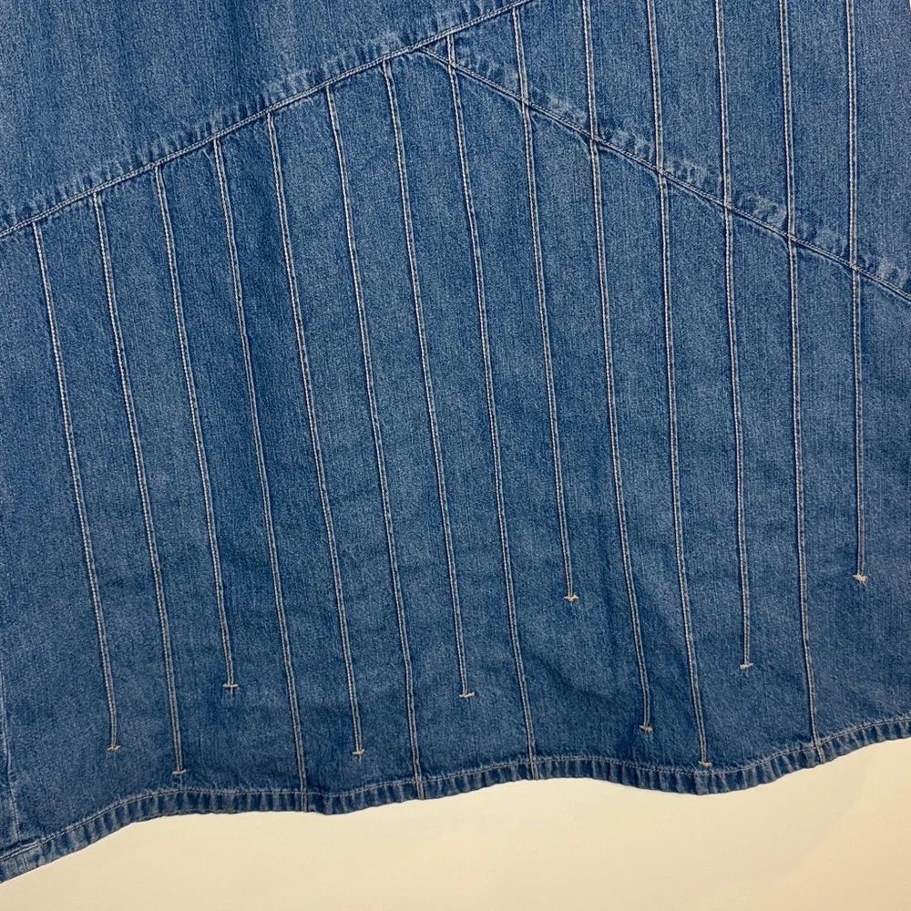 J. Jill Women’s Denim Skirt A-Line 100% Cotton